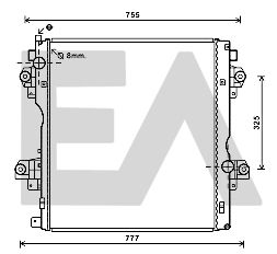 31R71258 EACLIMA Радиатор, охлаждение двигателя