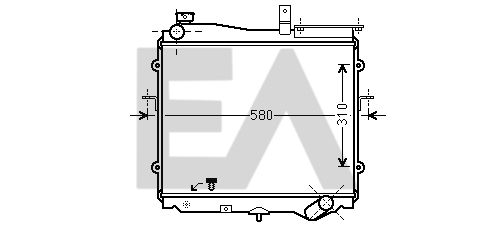 31R36006 EACLIMA Радиатор, охлаждение двигателя