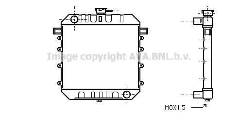 OL2092 AVA QUALITY COOLING Радиатор, охлаждение двигателя