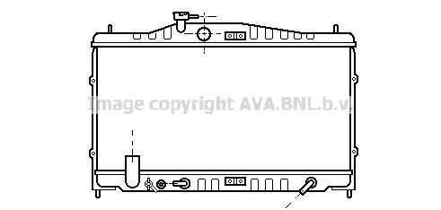 HD2061 AVA QUALITY COOLING Радиатор, охлаждение двигателя