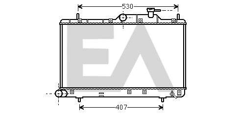 31R28144 EACLIMA Радиатор, охлаждение двигателя