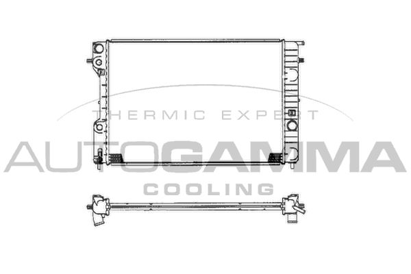 102250 AUTOGAMMA Радиатор, охлаждение двигателя