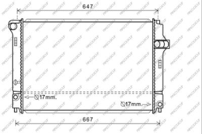 TY328R002 PRASCO Радиатор, охлаждение двигателя
