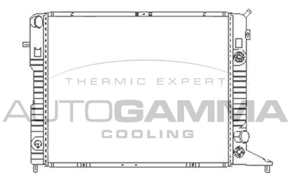 100711 AUTOGAMMA Радиатор, охлаждение двигателя