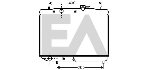 31R68011 EACLIMA Радиатор, охлаждение двигателя