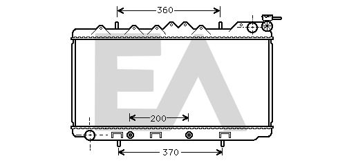 31R18045 EACLIMA Радиатор, охлаждение двигателя