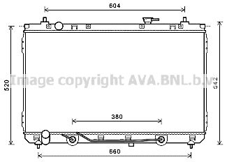 KA2231 AVA QUALITY COOLING Радиатор, охлаждение двигателя