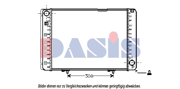 122540N AKS DASIS Радиатор, охлаждение двигателя