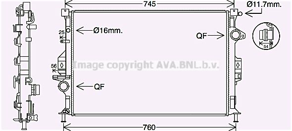 FD2639 PRASCO Радиатор, охлаждение двигателя