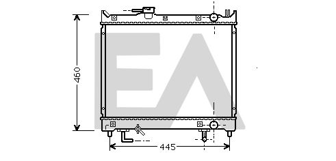 31R69036 EACLIMA Радиатор, охлаждение двигателя