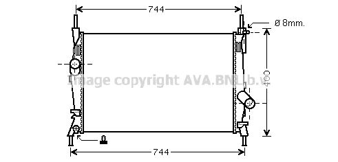 FD2403 AVA QUALITY COOLING Радиатор, охлаждение двигателя