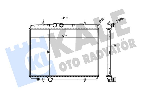 216499 KALE OTO RADYATÖR Радиатор, охлаждение двигателя