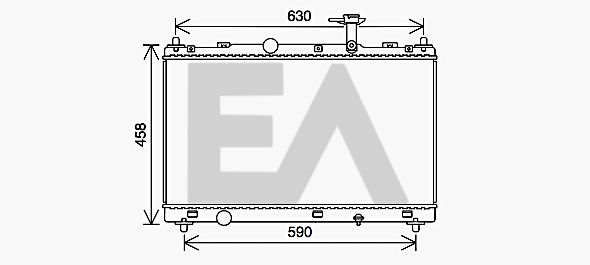 31R69065 EACLIMA Радиатор, охлаждение двигателя