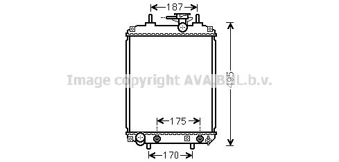 DUA2065 AVA QUALITY COOLING Радиатор, охлаждение двигателя