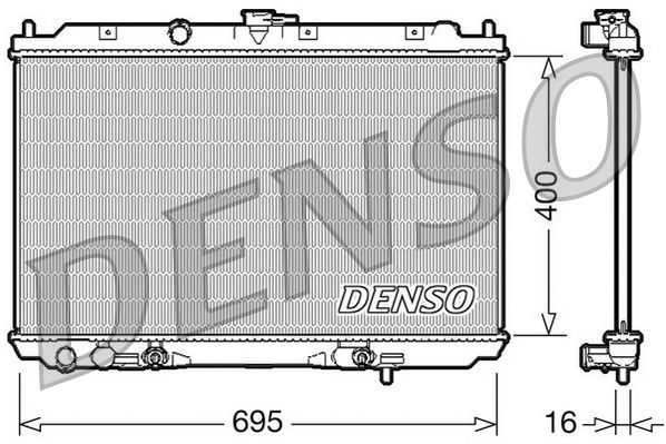 DRM46026 DENSO Радиатор, охлаждение двигателя