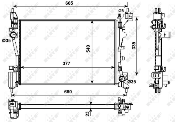 WG1722784 WILMINK GROUP Радиатор, охлаждение двигателя