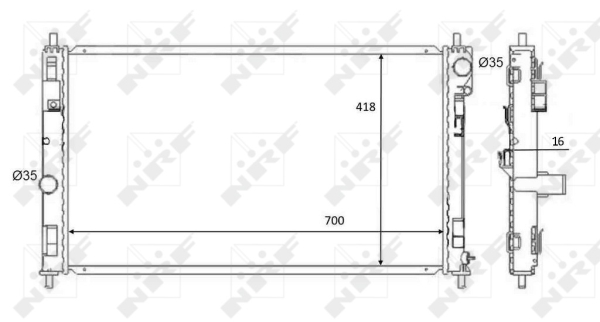 WG1723628 WILMINK GROUP Радиатор, охлаждение двигателя