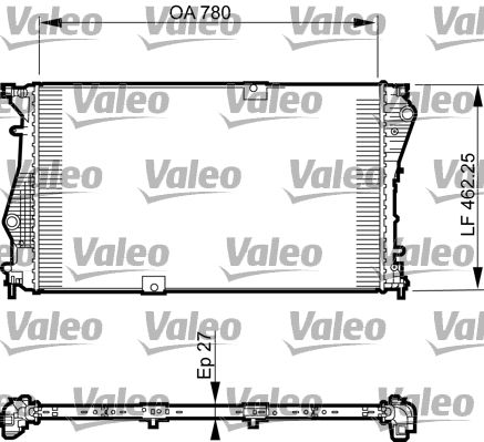 735599 VALEO Радиатор, охлаждение двигателя