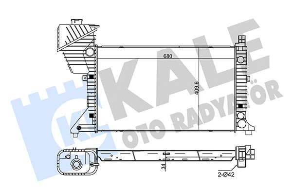 330300 KALE OTO RADYATÖR Радиатор, охлаждение двигателя