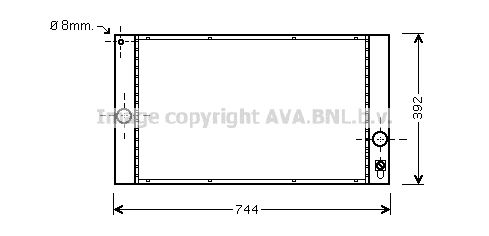 VOA2141 AVA QUALITY COOLING Радиатор, охлаждение двигателя