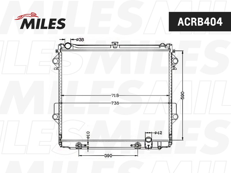 ACRB404 MILES Радиатор, охлаждение двигателя