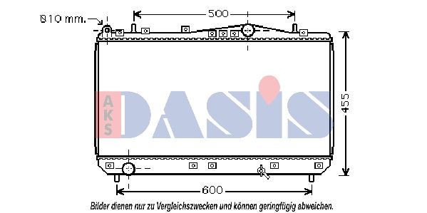 510019N AKS DASIS Радиатор, охлаждение двигателя