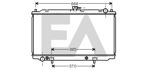 31R18087 EACLIMA Радиатор, охлаждение двигателя