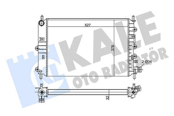103500 KALE OTO RADYATÖR Радиатор, охлаждение двигателя