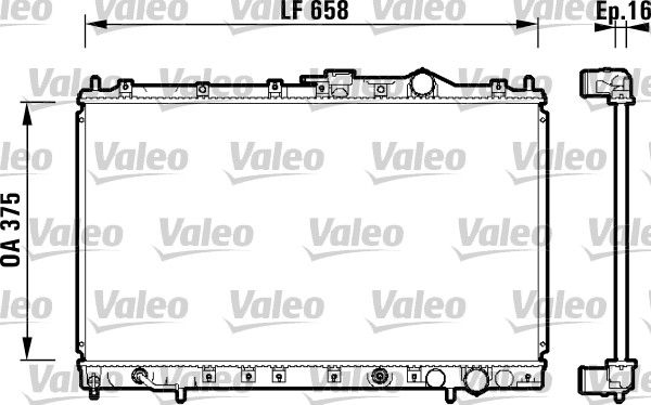 734138 VALEO Радиатор, охлаждение двигателя