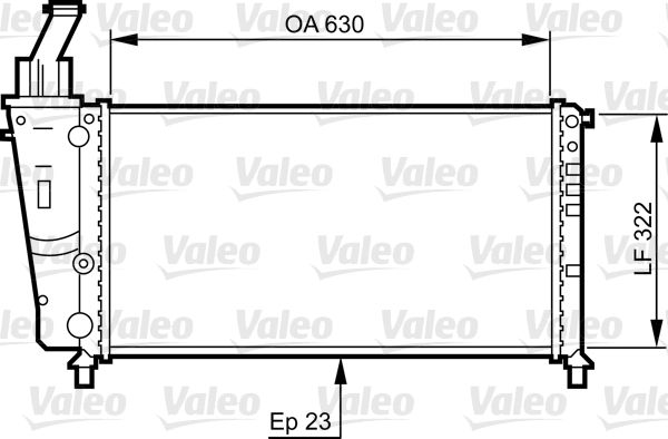 734221 VALEO Радиатор, охлаждение двигателя