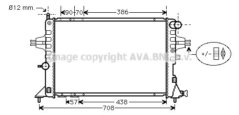 OLA2252 AVA QUALITY COOLING Радиатор, охлаждение двигателя