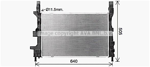 FD2665 AVA QUALITY COOLING Радиатор, охлаждение двигателя