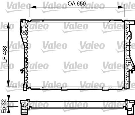 731766 VALEO Радиатор, охлаждение двигателя