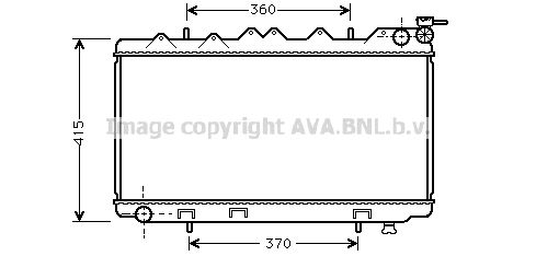 DN2135 AVA QUALITY COOLING Радиатор, охлаждение двигателя