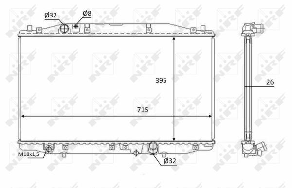 WG1723402 WILMINK GROUP Радиатор, охлаждение двигателя