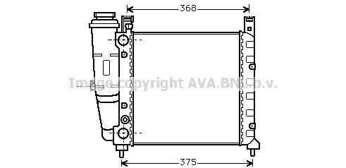 FT2057 AVA QUALITY COOLING Радиатор, охлаждение двигателя