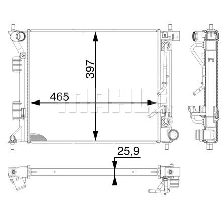 WG2182975 WILMINK GROUP Радиатор, охлаждение двигателя