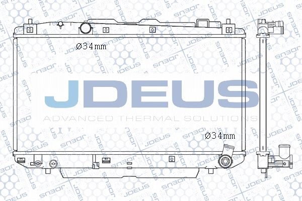 M028041A JDEUS Радиатор, охлаждение двигателя