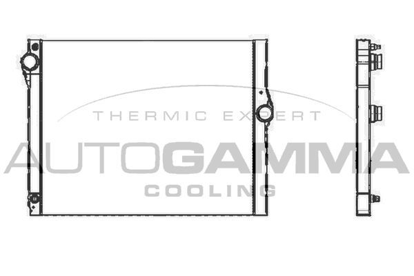 105312 AUTOGAMMA Радиатор, охлаждение двигателя