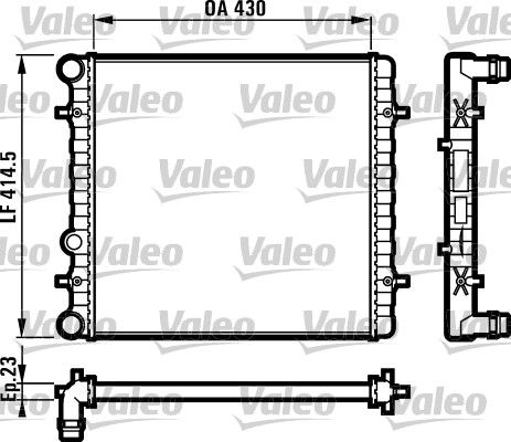 731607 VALEO Радиатор, охлаждение двигателя