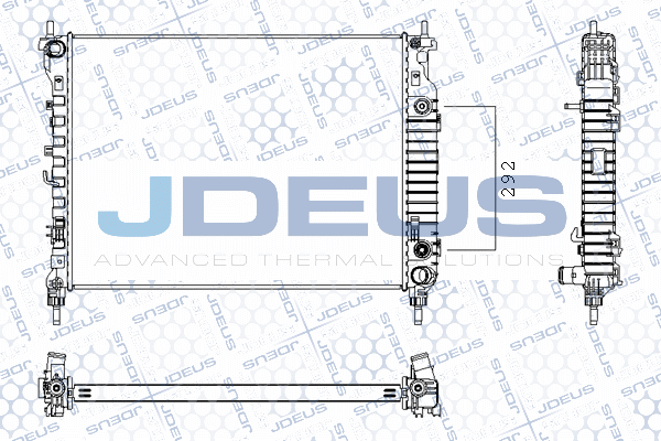 M0201300 JDEUS Радиатор, охлаждение двигателя