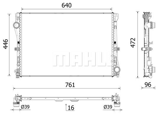 WG2193155 WILMINK GROUP Радиатор, охлаждение двигателя