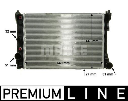 CR988000P MAHLE Радиатор, охлаждение двигателя