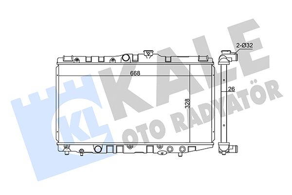 346045 KALE OTO RADYATÖR Радиатор, охлаждение двигателя