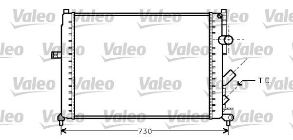 731738 VALEO Радиатор, охлаждение двигателя