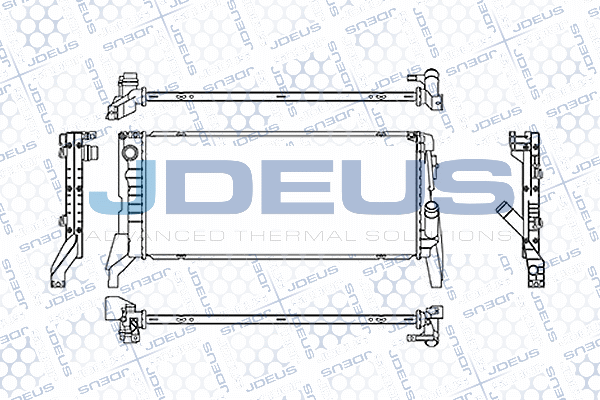 M0050880 JDEUS Радиатор, охлаждение двигателя