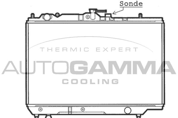 100487 AUTOGAMMA Радиатор, охлаждение двигателя