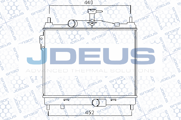 054M32 JDEUS Радиатор, охлаждение двигателя