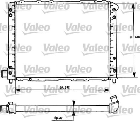 731276 VALEO Радиатор, охлаждение двигателя