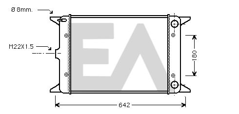 31R77016 EACLIMA Радиатор, охлаждение двигателя